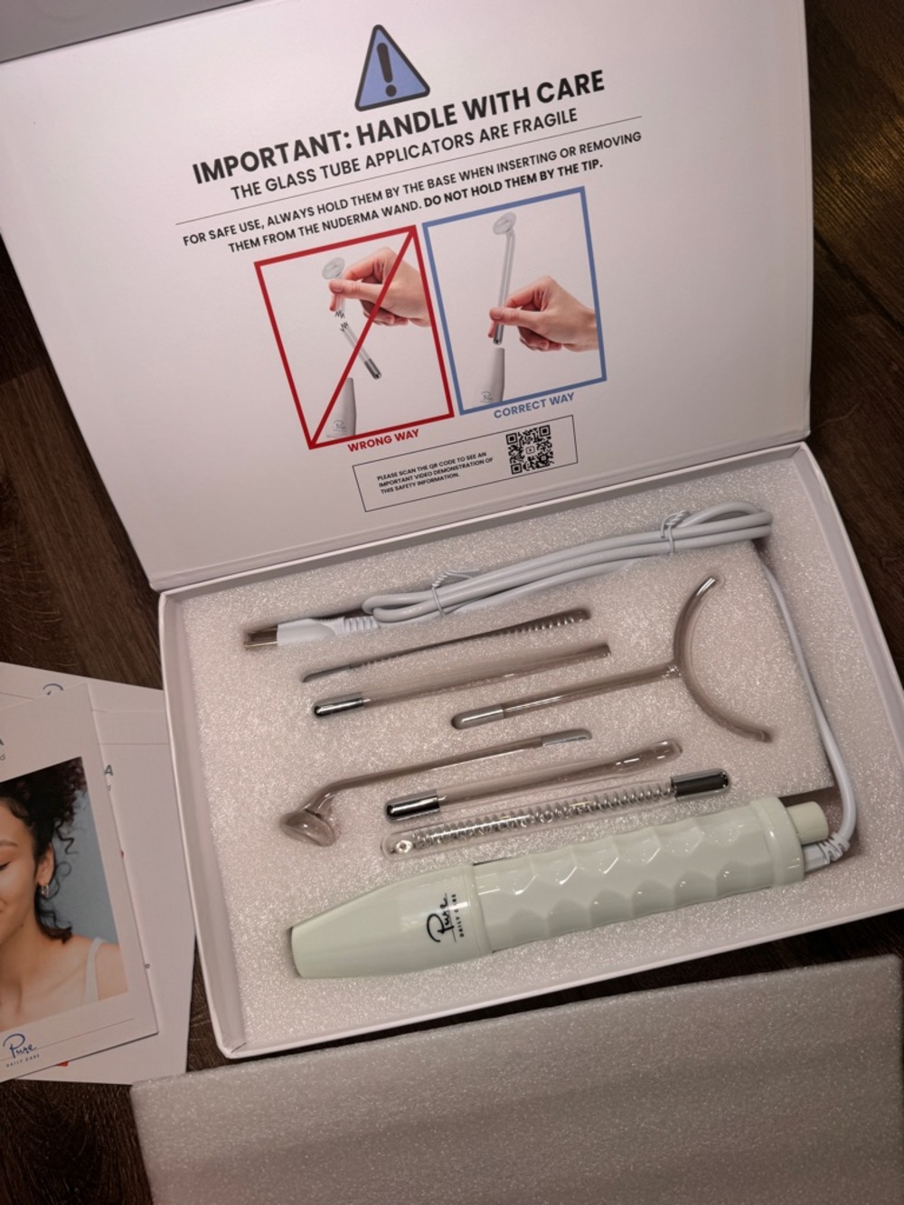 NuDerma Wand Attachment Set in Mint Green